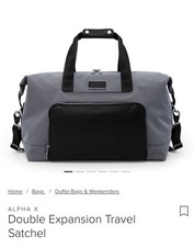 tumi silver duffle bag for men