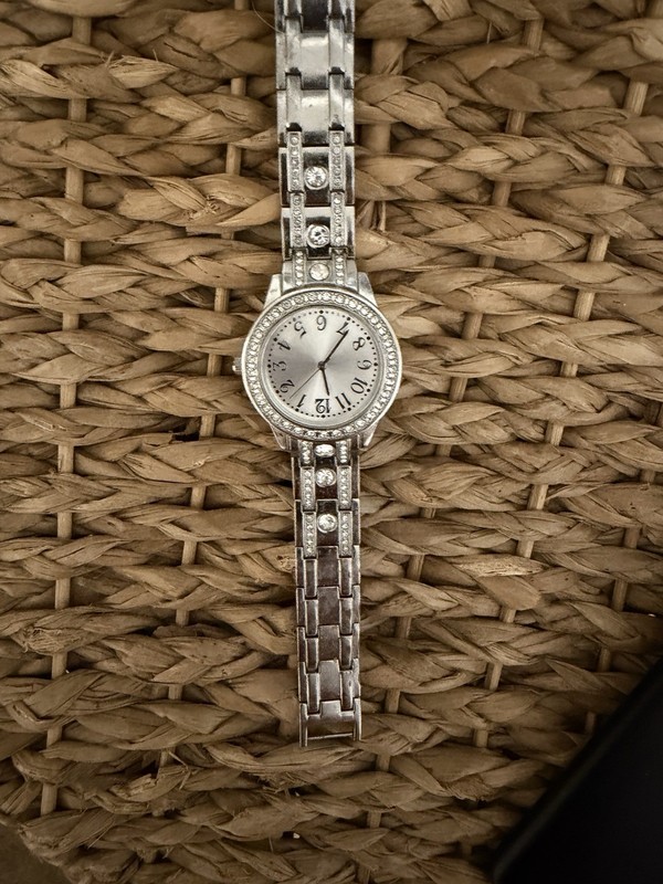 Women’s Silver Tone Analog Dress Watch Metal Bracelet Band Arabic Numerals