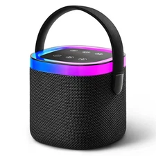 Portable Bluetooth Speaker RGB Lights IPX5 Waterproof 15H Playtime Outdoor