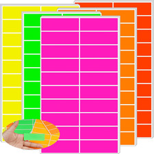 Colored Labels Stickers,3 X 1 Inch Fluorescent Color-Coding Labels
