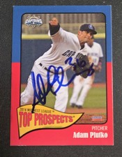 Adam Plutko Autograph Signed 2014 Choice Midwest Top Prospects Cleveland Indians