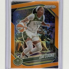 Zia Cooke 2025 Panini WNBA Prizm #110 Orange /99 Seattle Storm