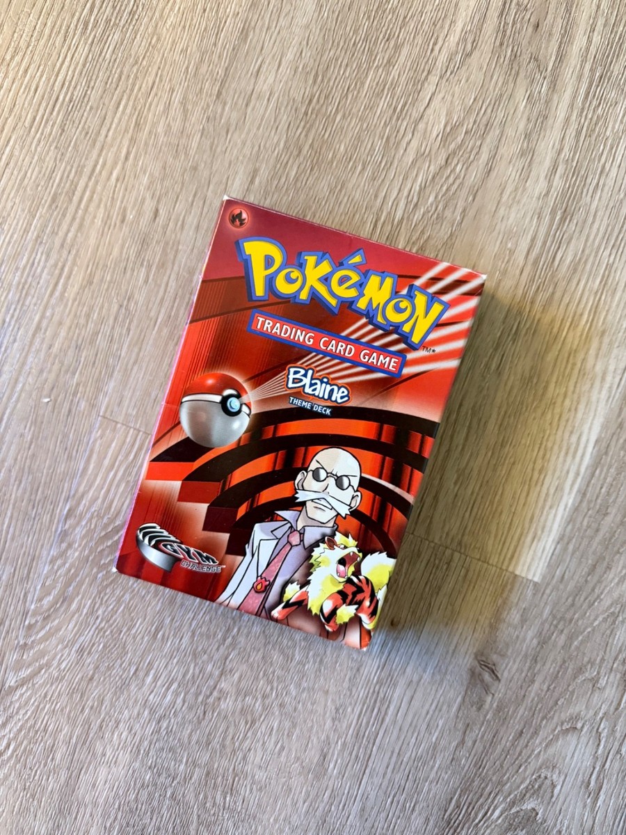Pokémon Blaine Theme Deck カツラ　英語　デッキ　未開封 Pokemon Trading Card Game Blaine Theme Deck Gym Challenge | eBay