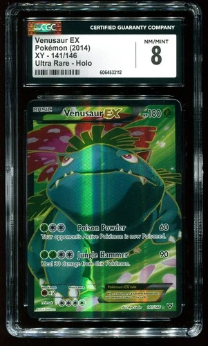 CGC 8 Venusaur EX Full Art XY 2014 Pokemon Card #141
