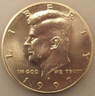 1997 (P) Philadelphia Kennedy Clad Half Dollar - Uncirculated