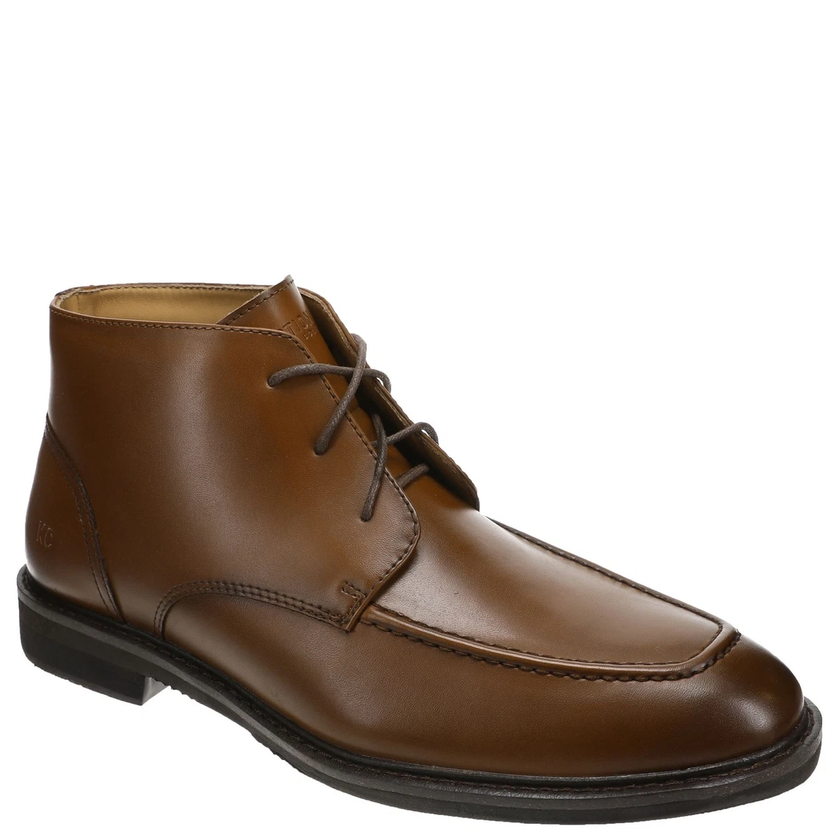 Kenneth Cole Reaction Brown Leather Chukka Boots Men\'s Size 12 Modern Classic Kenneth Cole Reaction M Brown Boots for Men for Sale | Shop  main image 2