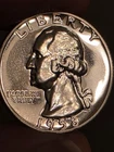 1958 Gem  Proof SILVER Washington  Quarter    BLAZING  WHITE  3-D MIRRORS