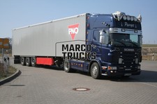 Truck photo Scania R580 box semitrailer Germany blue PNO #c6xw