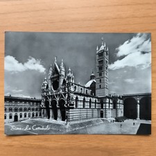 SIENA THE CATHEDRAL BLACK AND WHITE UNTRAVELED POSTCARD