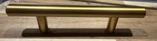 5" Handles 3" On Center Hole T Bar Gold Tone Kitchen Cabinet 4 Pack Drawer Pulls