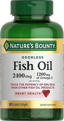 Fish Oil Softgels for Cardiovascular Health w/ Omega 3 EPA & DHA (90ct)