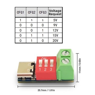 DIP Schalter Modul Einstellbare Spannung ABS Material CFG Schalter Anzeigen
