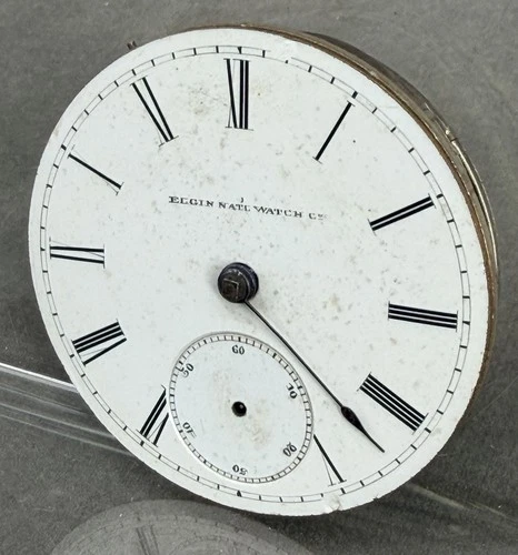 1885 ELGIN Grade 74 Size 18s 11j POCKET WATCH MOVEMENT Parts/Repair A005