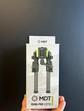 MDT GRND Bipod, Picatinny, Black, Carbon Fiber, 4.5"-9.0" Height - 105560-BLK