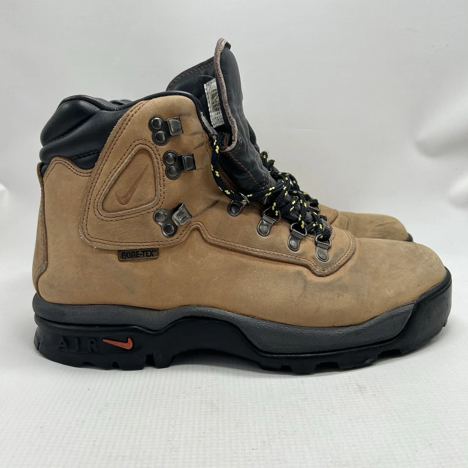 Винтажные туристические ботинки 90-х Nike ACG Goretex мужские размер 11,5 США пшеничная коричневая кожа - Изображение 2 из 4