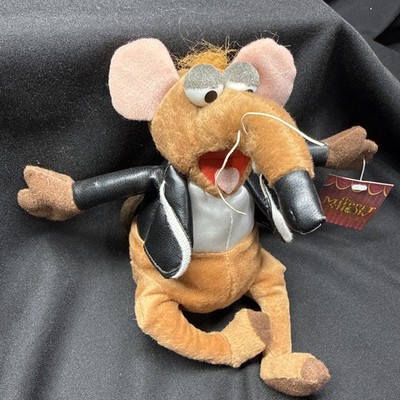 Rizzo the Rat Muppets Jim Henson Plush in Biker Jacket Nanco W/Tag