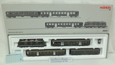 Marklin 26534 MFX DIGITAAL SBB treinset 4 delig 3 x Leichtstahlwagens lok metaal