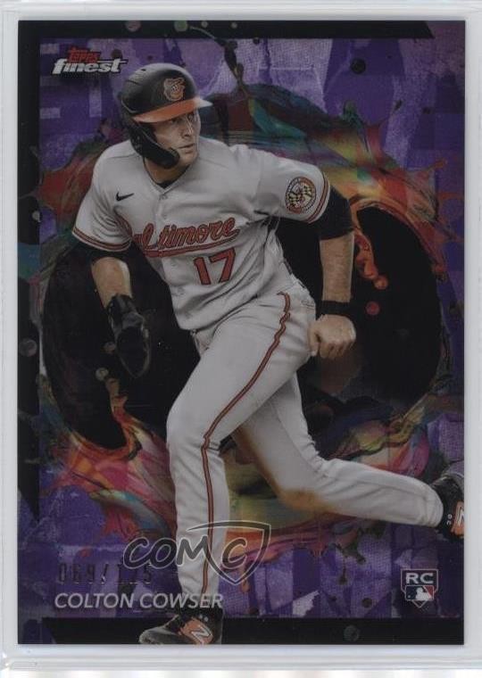 2024 Topps Finest Rare Purple Refractor /125 Colton Cowser #255 Rookie RC
