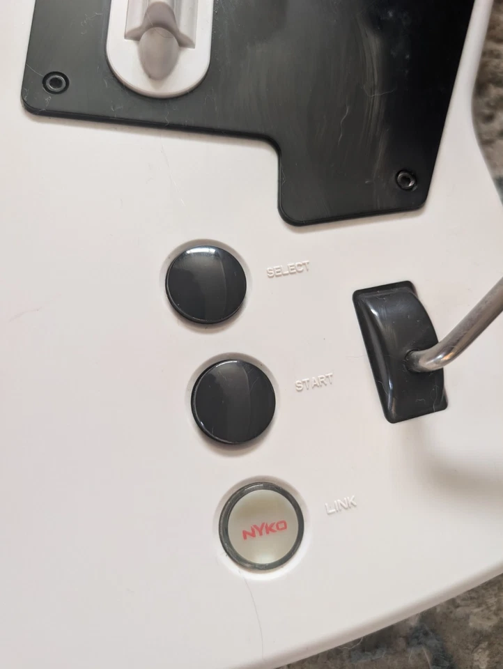 Vintage NOS Nyko PS3 Front Man White Wireless Guitar  - Image 4 of 4