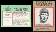 1985 Immortals CLIFF BATTLES Washington Redskins Hall of Fame Card