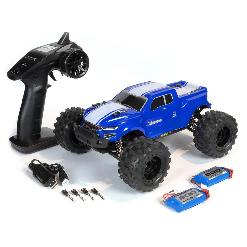 Redcat Racing Volcano-16 Brushed Blue Monster Truck RER13649 - Image 2 of 4