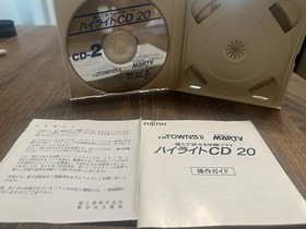 FM Towns II Marty Highlight CD 20 Fujitsu 1993 Japan Demo 2-Disc Promo CIB