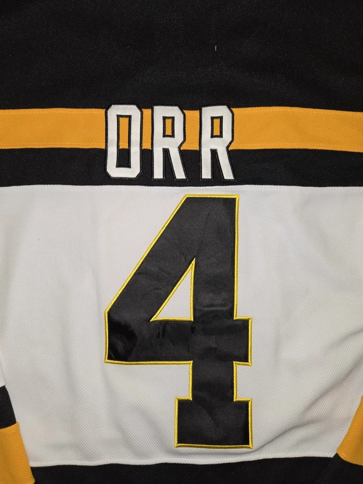 Camiseta deportiva Bobby Orr Boston Bruins CCM Throwback The Clock 1992 talla 50 grande Foto 3 de 4