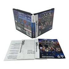Rock Band 3 Nintendo DS, 2010 Case Manual ONLY NO GAME