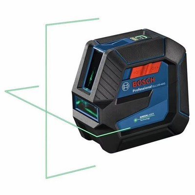 Bosch GLL100-40G Cross-Line Self Leveling Laser Level (Manufacturer Refurbished)