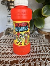 Vintage 1980s Bottle Of Wonder Bubbles. 3/4 Full. Tootsietoy