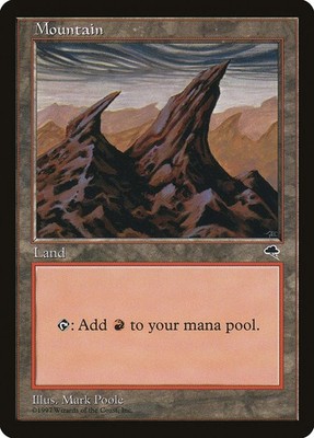 MTG Magic the Gathering Mountain (344/350) Tempest LP