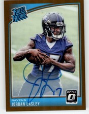 2019 Panini Donruss Optic Autographs Bronze Jordan Lasley RC #199 BAL