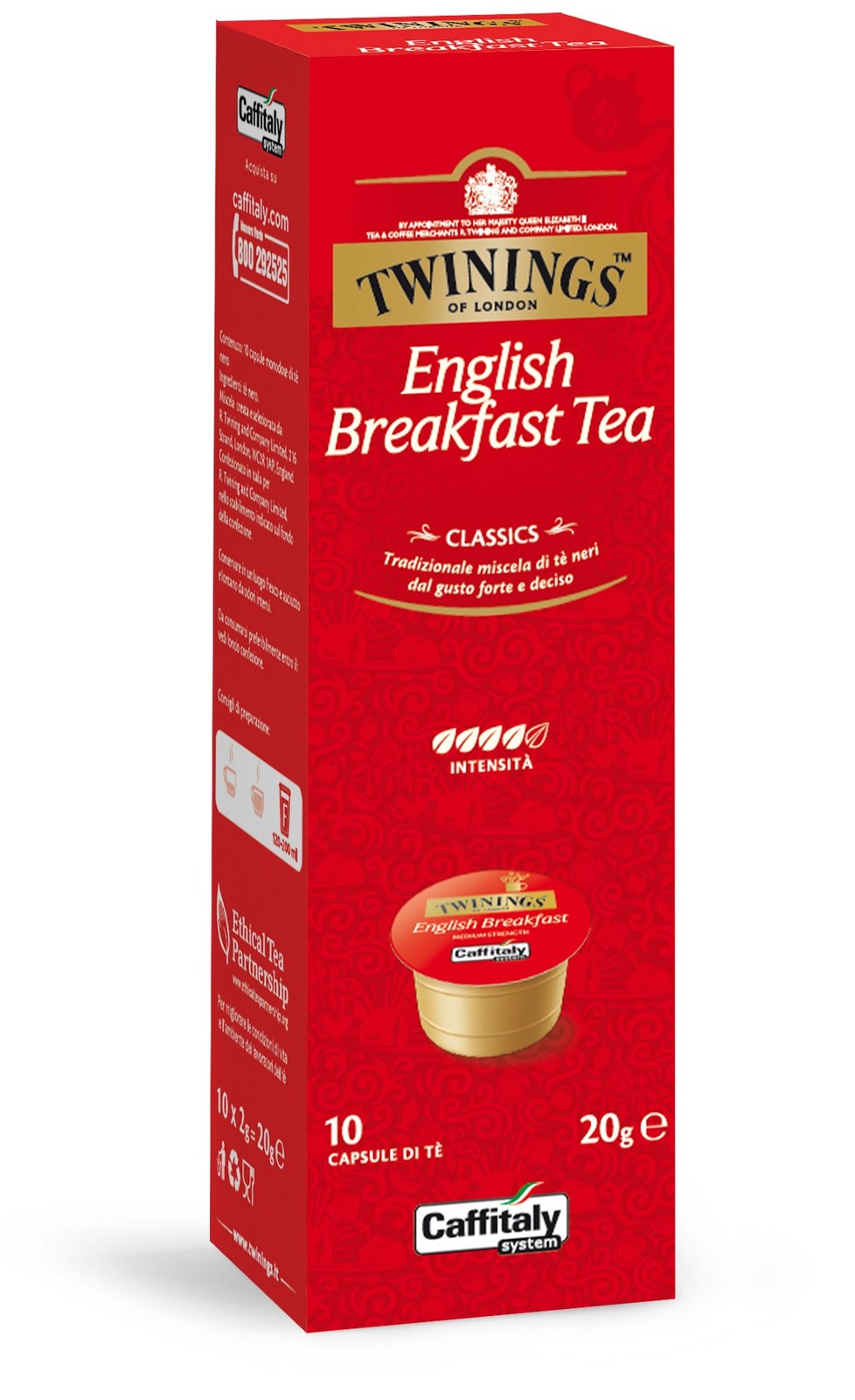50 Capsule Caffitaly System Twinings English Breakfast Tea