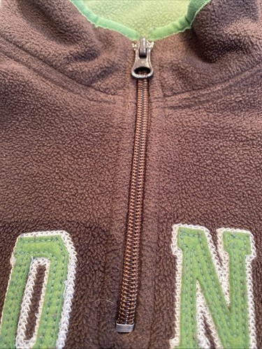 Old Navy Boys Fleece Sweater Brown 1/4 Zip Long Sleeve Mock Neck S 6-7 - Picture 4 of 5