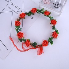 Cultured Bohemian Style Flower Crown with Multi Color Appeal Adjusts Easily