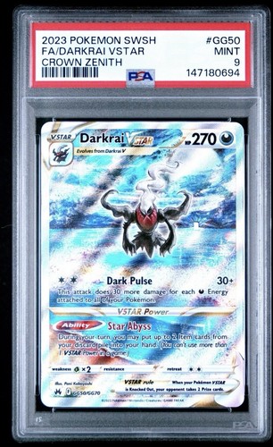 Pokemon Crown Zenith PSA 10 X 2 - Deoxys Vmax GG45/GG70 & Darkrai vstar Gg50
