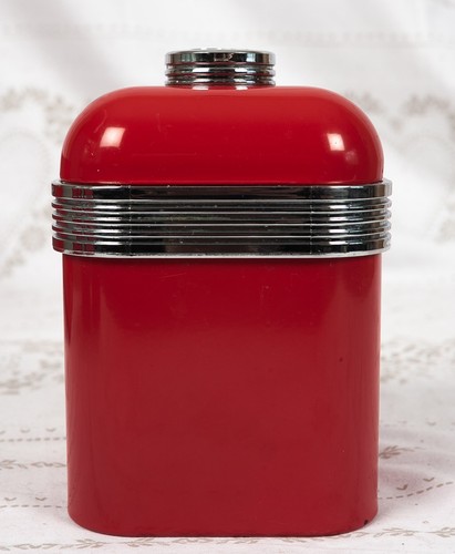 Swan Retro Red 3 Piece Breadbin Storage Set for Tea Coffee & Sugar America Diner - Picture 8 of 10