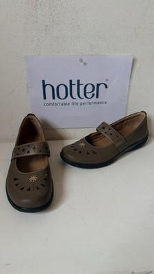 Hotter süße Slipper Leder Schuhe Größe UK 9 EU 43