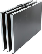 CHAMPION Tavolo Multifunzione 3 Pezzi Pieghevole Altezza Regolabile 100x60 cm Carta da Parati