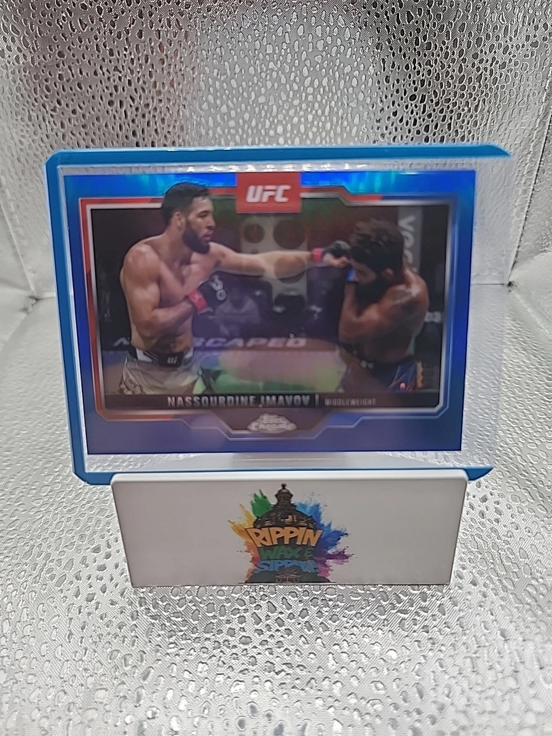 2025 Topps Chrome Ufc Nassourdine Imavov Blue Refractor 6/150💎💙💎