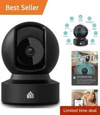 Kasa EC71 Indoor Pet & Baby Monitor Camera with Night Vision and Cloud Storage