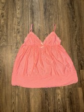 Victoria  s Secret Angels 2007 Pink Lace Mesh Slip Dress - Medium