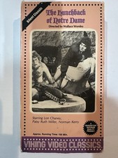 The Hunchback Of Notre Dame VHS Silent Horror Lon Chaney Viking Video Classics