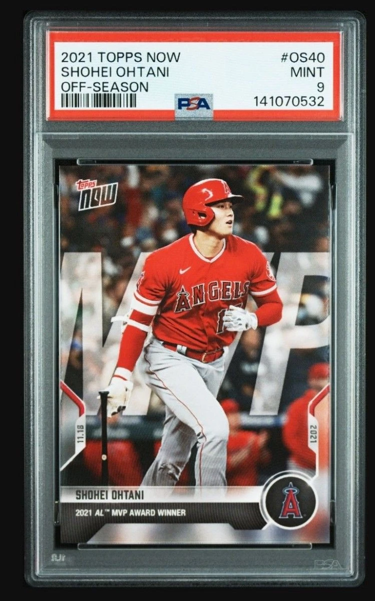 Shohei Ohtani 2021 Topps Now AL MVP Award Winner OS-40 PSA 9 MLB