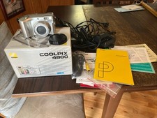 Nikon Coolpix E4800 ED Digital Camera  8.3x ED Lens charger, no battery-UNTESTED