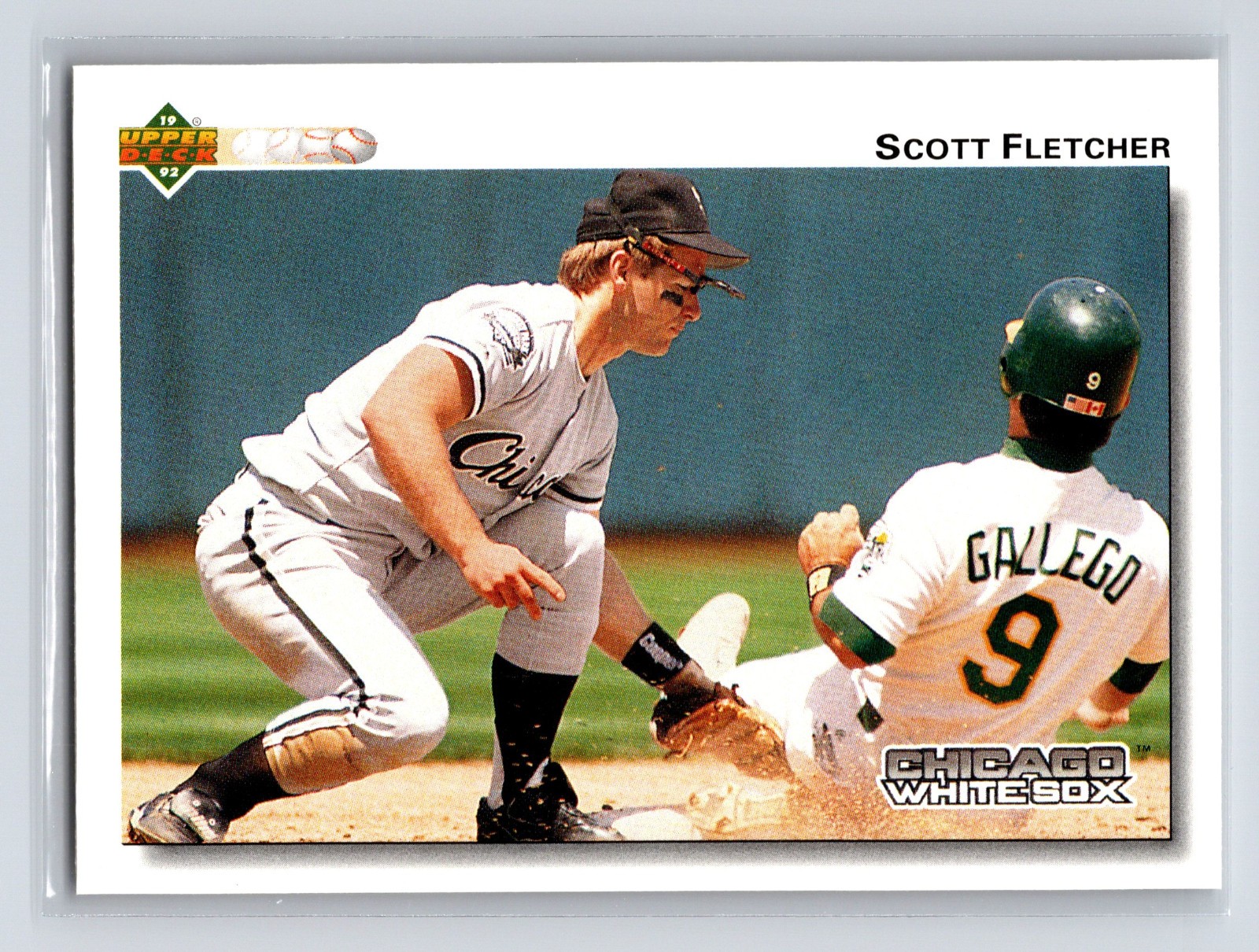 1992 Upper Deck - Scott Fletcher #186 Gold Hologram