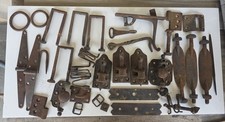 Lot of Wrought Iron Antique Hardware