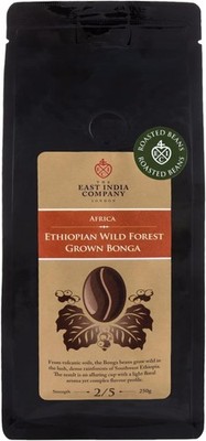 East India Company Ethiopian Wild Forest Bonga Roasted Arabica Coffee Beans 250g