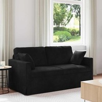 Sofa Schwarz 158 X 78 X 80 Cm Samt