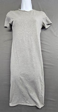 forever 21 women's short sleeve maxi dress size small color gray